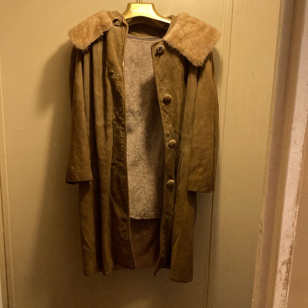 Flemington furs, Leather mink coat, silk lining, removable vest